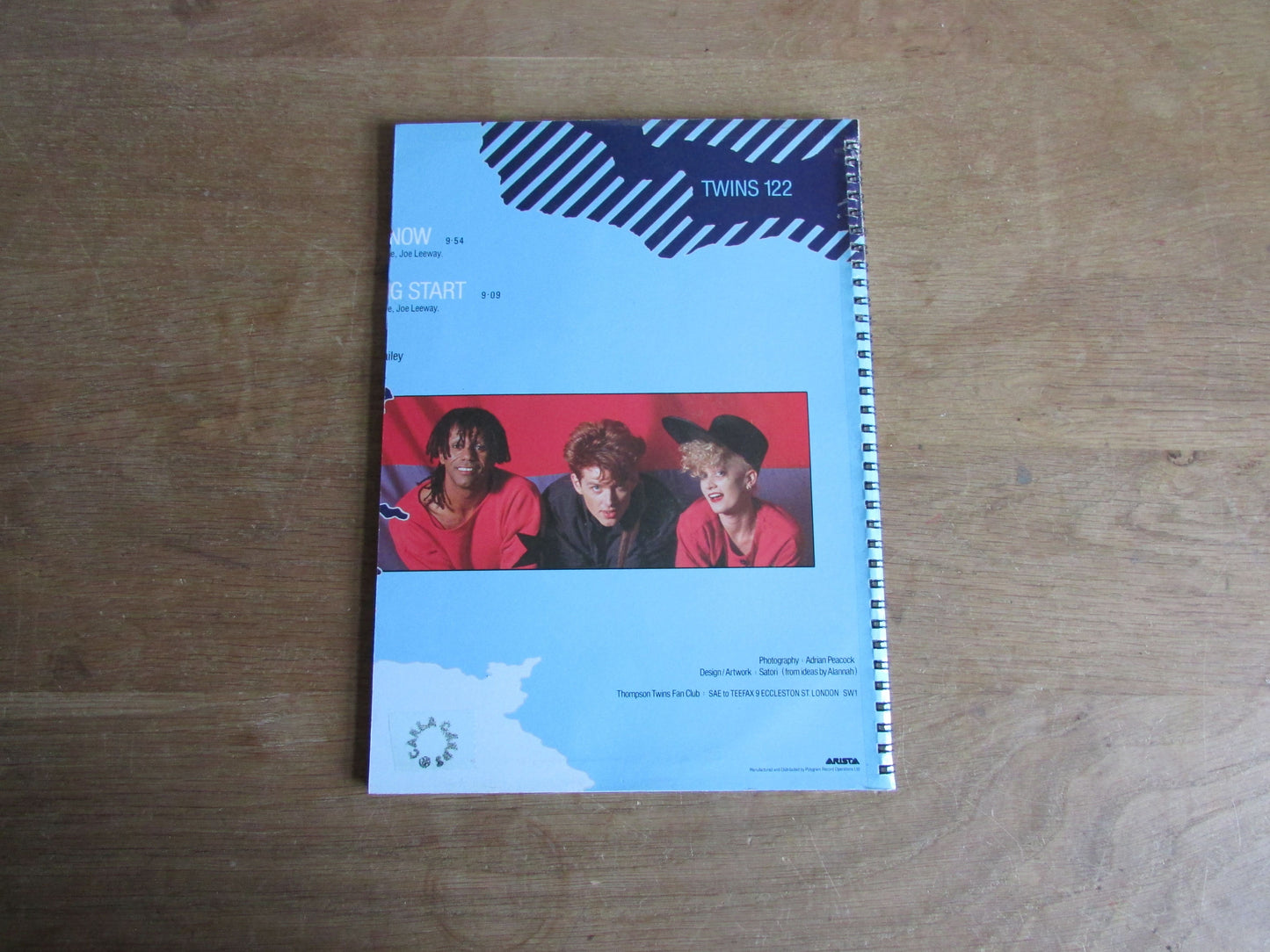 Home-made A4 wire-bound sketchbook using 100% recycled 140gsm Cartridge Paper, The Thompson Twins