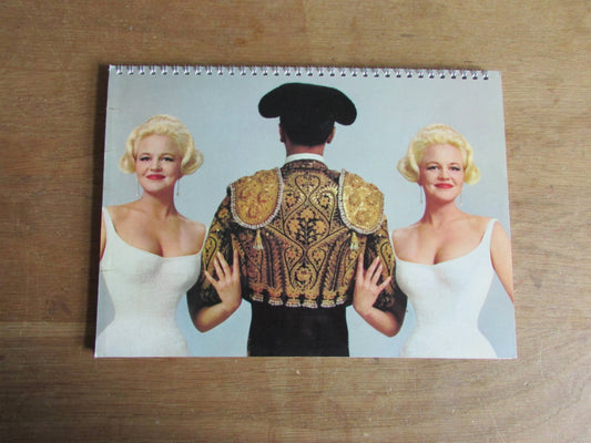 Home-made A4 wire-bound sketchbook using 100% recycled 140gsm Cartridge Paper, Peggy Lee