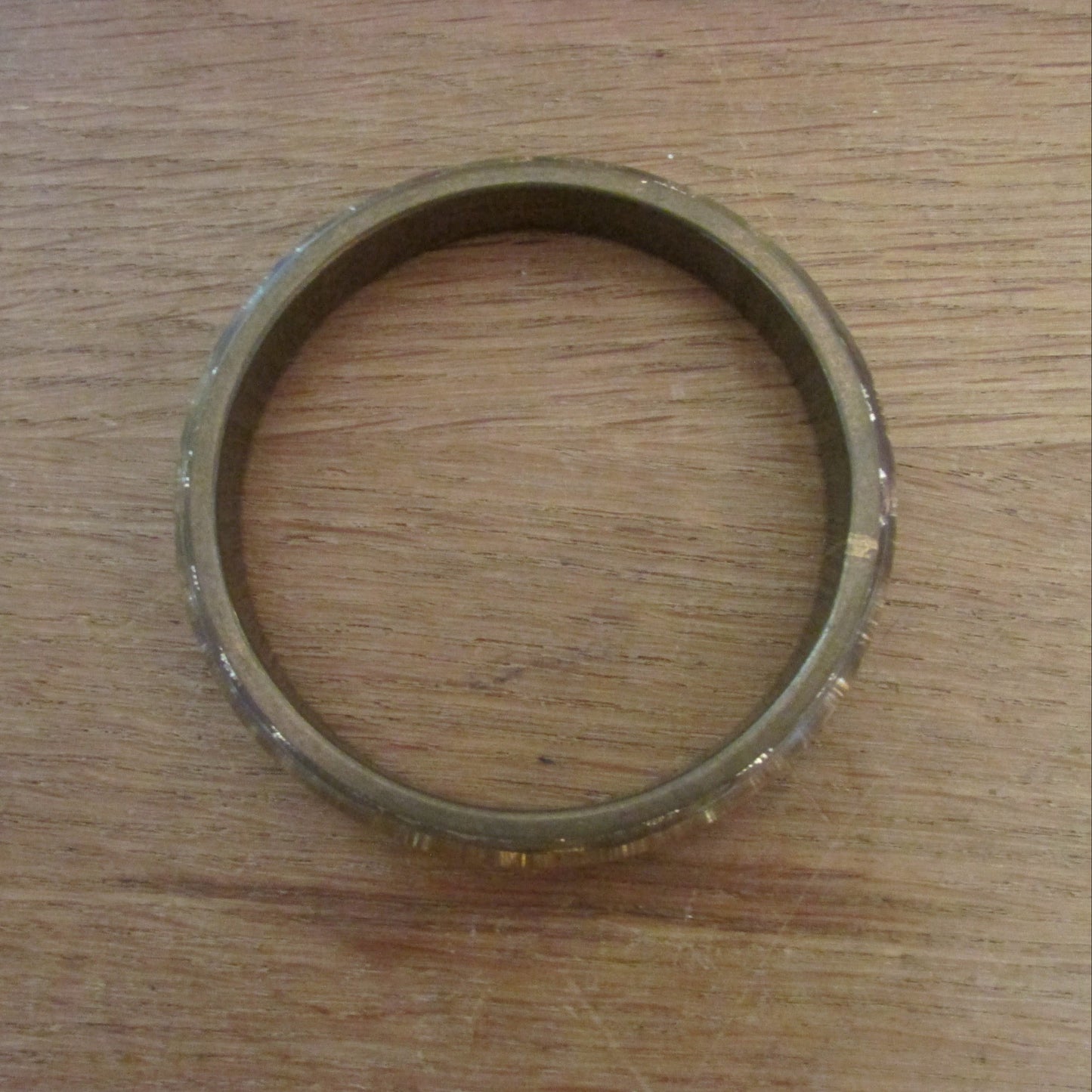 1950s resin set faux jewelled celluloid bangle