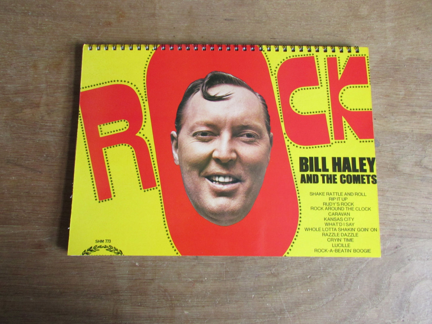 Home-made A4 wire-bound sketchbook using 100% recycled 140gsm Cartridge Paper, Bill Haley & The Comets