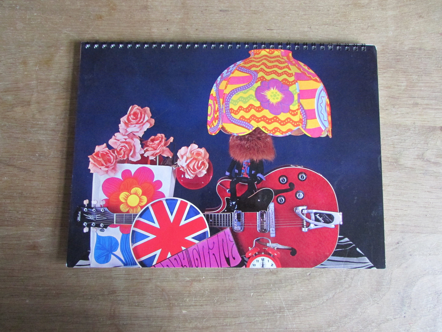 Home-made A4 wire-bound sketchbook using 100% recycled 140gsm Cartridge Paper, The Hits of The 60s