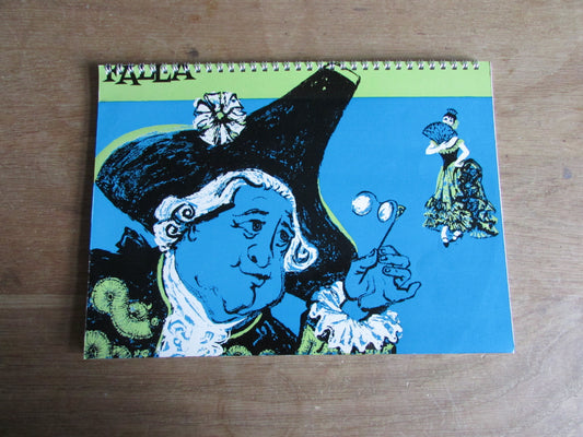 Home-made A4 wire-bound sketchbook using 100% recycled 140gsm Cartridge Paper, The Three-Cornered Hat