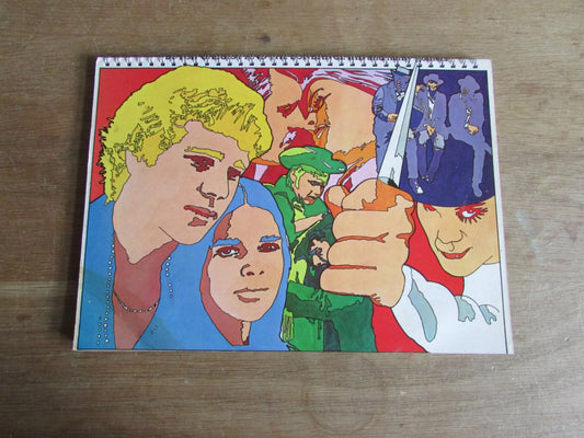 Home-made A4 wire-bound sketchbook using 100% recycled 140gsm Cartridge Paper, Film Themes