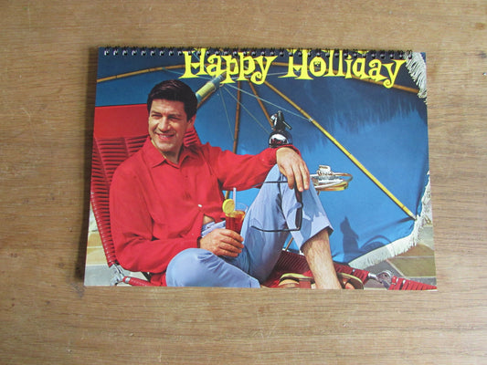 Home-made A4 wire-bound notebook, 30 sheets lined paper, Micheal Holliday