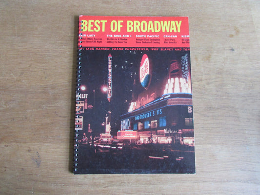 Home-made A4 wire-bound notebook, 30 sheets lined paper, Best of Broadway