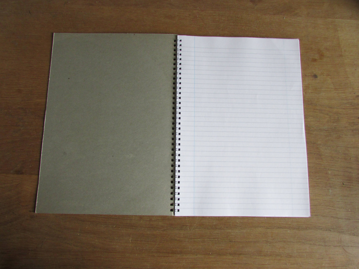 Home-made A4 wire-bound notebook, 30 sheets lined paper, Let's Active