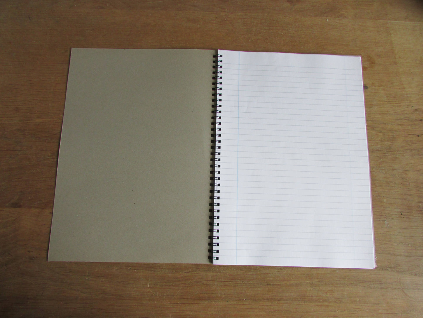 Home-made 4 wire-bound notebook, 30 sheets lined paper, Peter & The Wolf