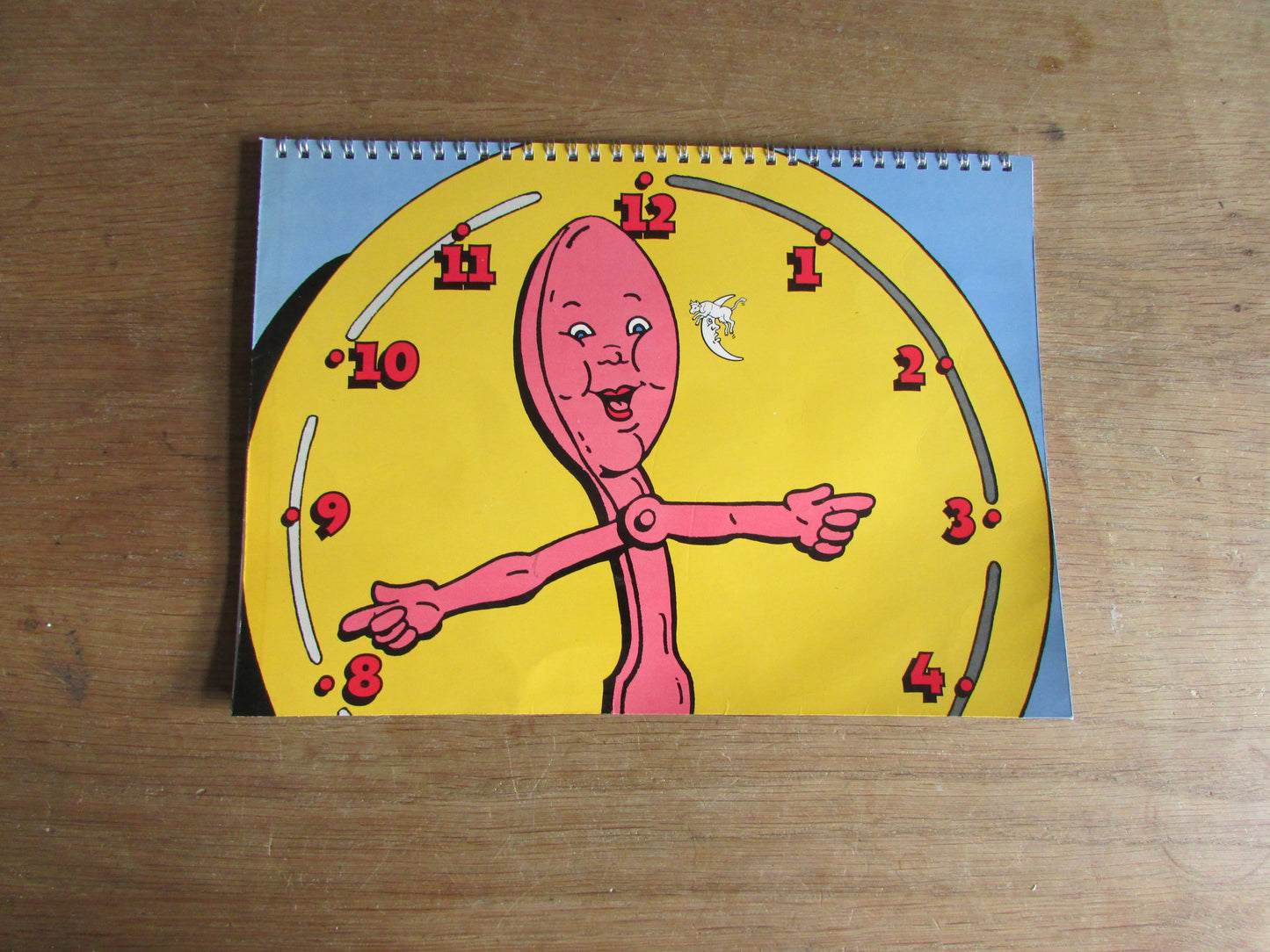 Home-made A4 wire-bound notebook, 30 sheets lined paper, Nursery Rhyme Time