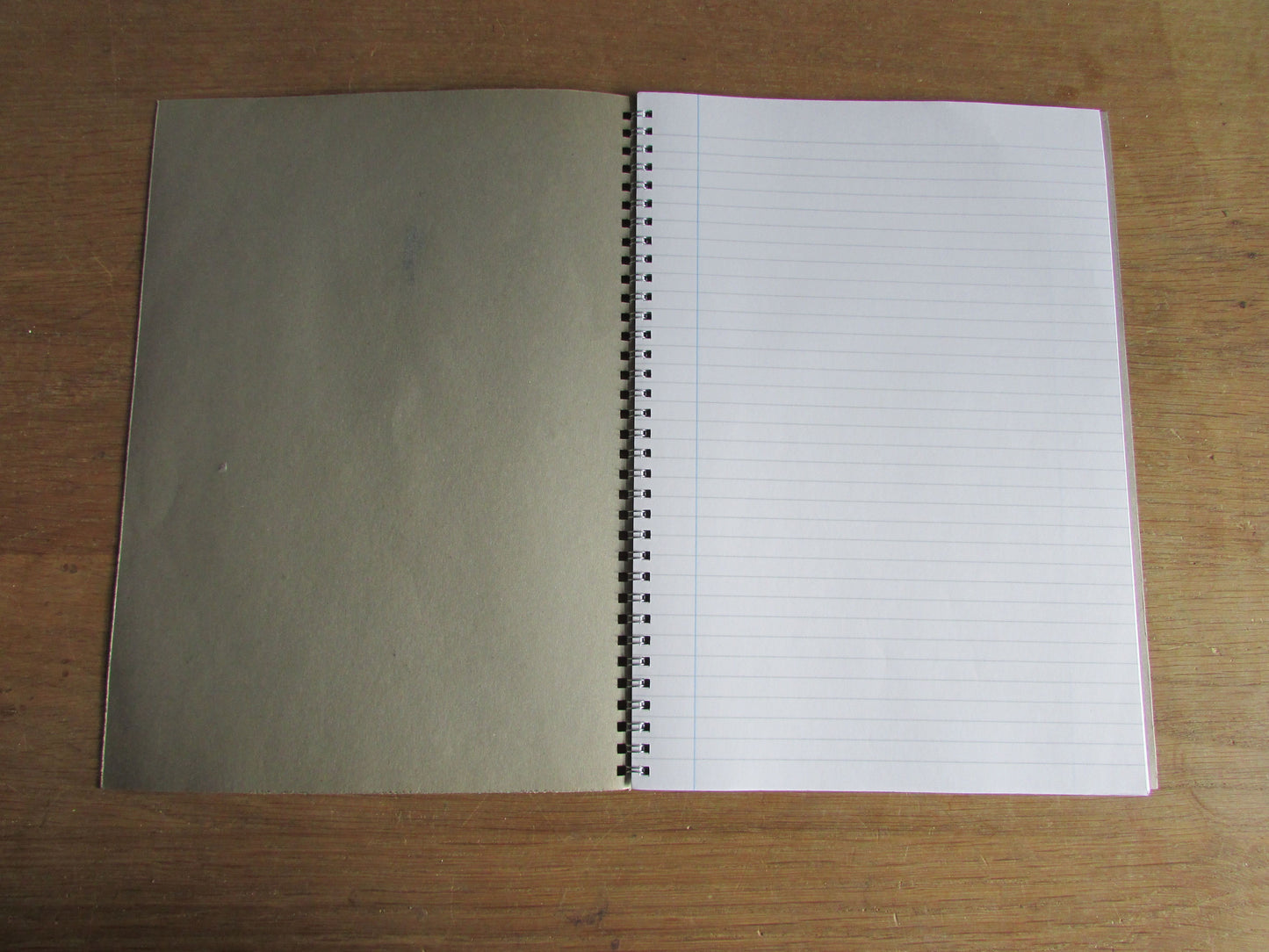 Home-made A4 wire-bound notebook, 30 sheets lined paper, Nursery Rhyme Time