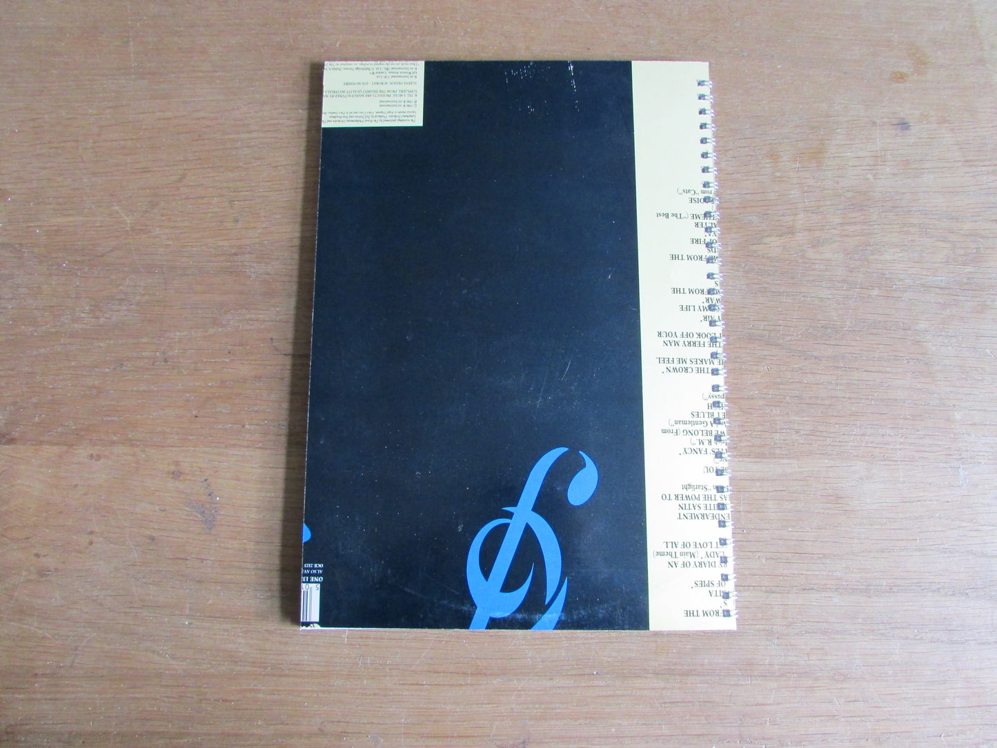 Home-made A4 wire-bound notebook, 30 sheets lined paper, The Themes Album