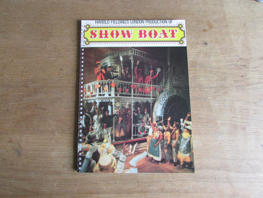 Home-made A4 wire-bound notebook, 30 sheets lined paper, Show Boat