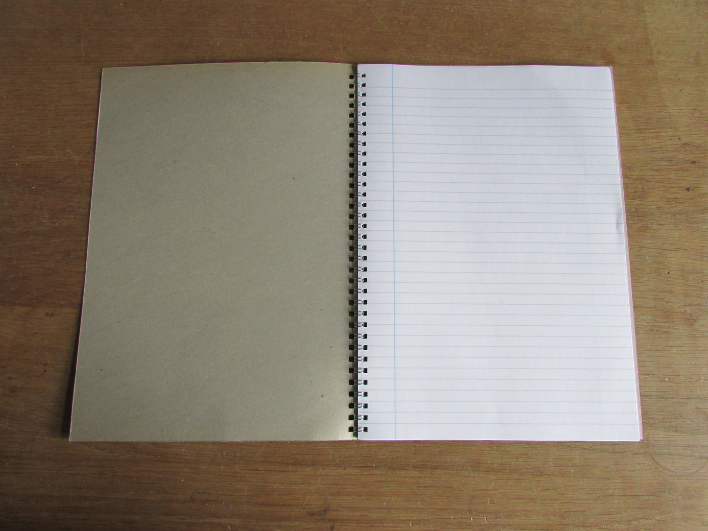 Home-made A4 wire-bound notebook, 30 sheets lined paper, Show Boat