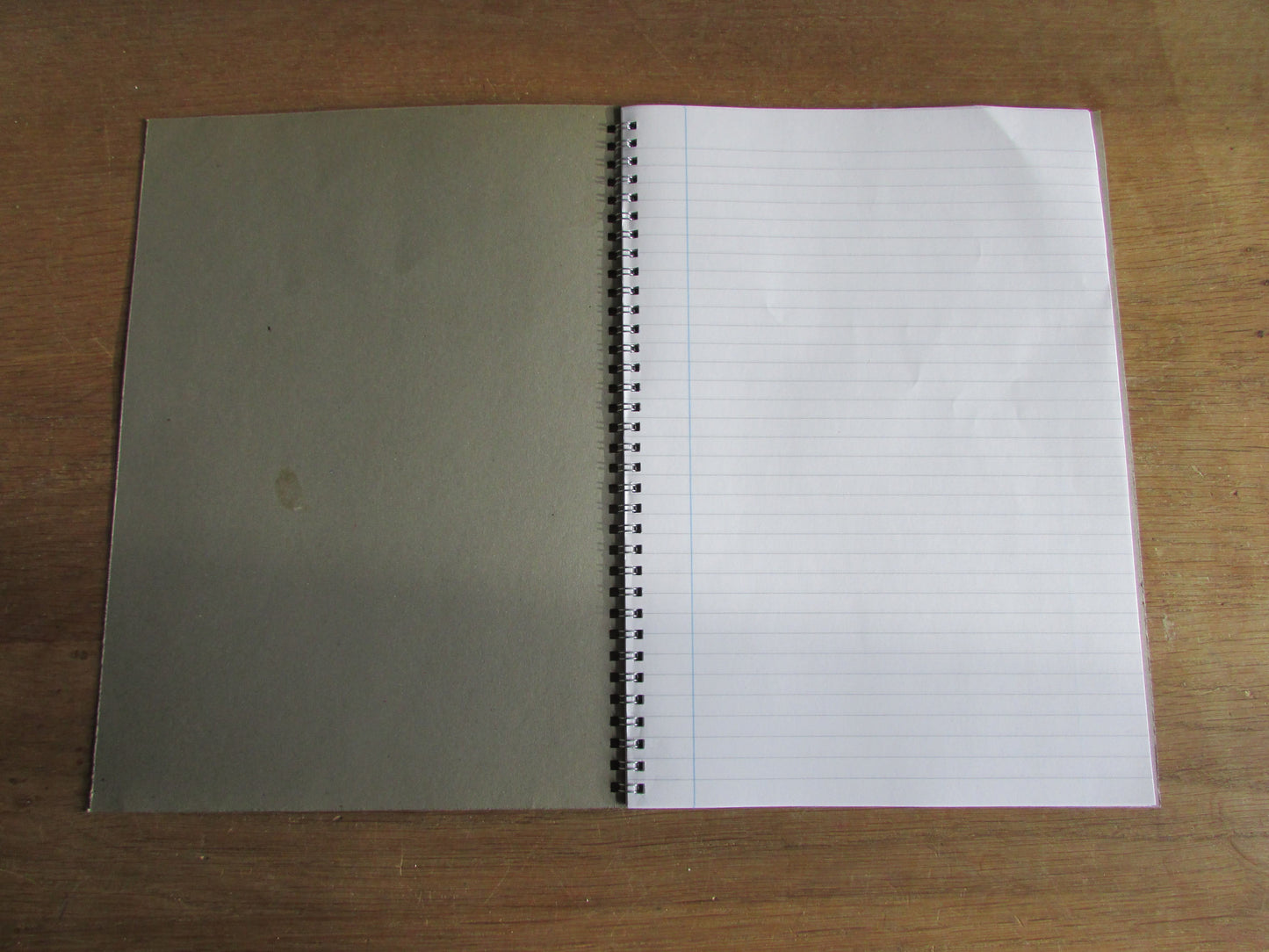 Home-made A4 wire-bound notebook, 30 sheets lined paper, The Happy Time Nursery Ensemble