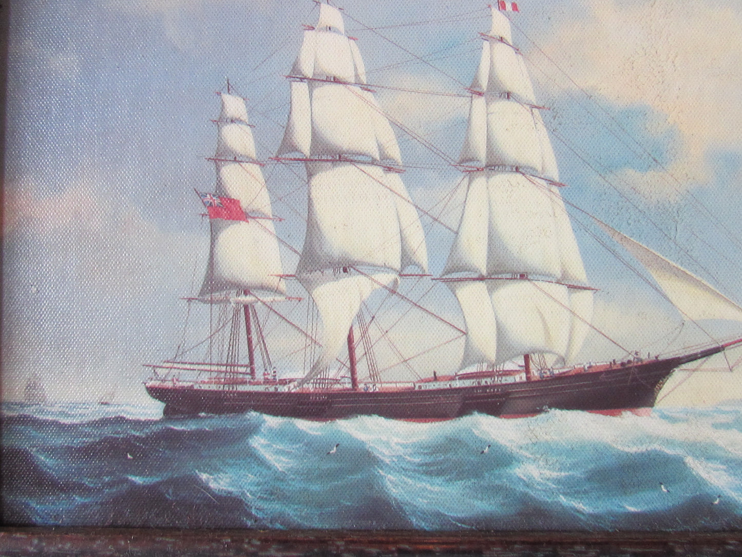 Pair of vintage framed maritime art prints