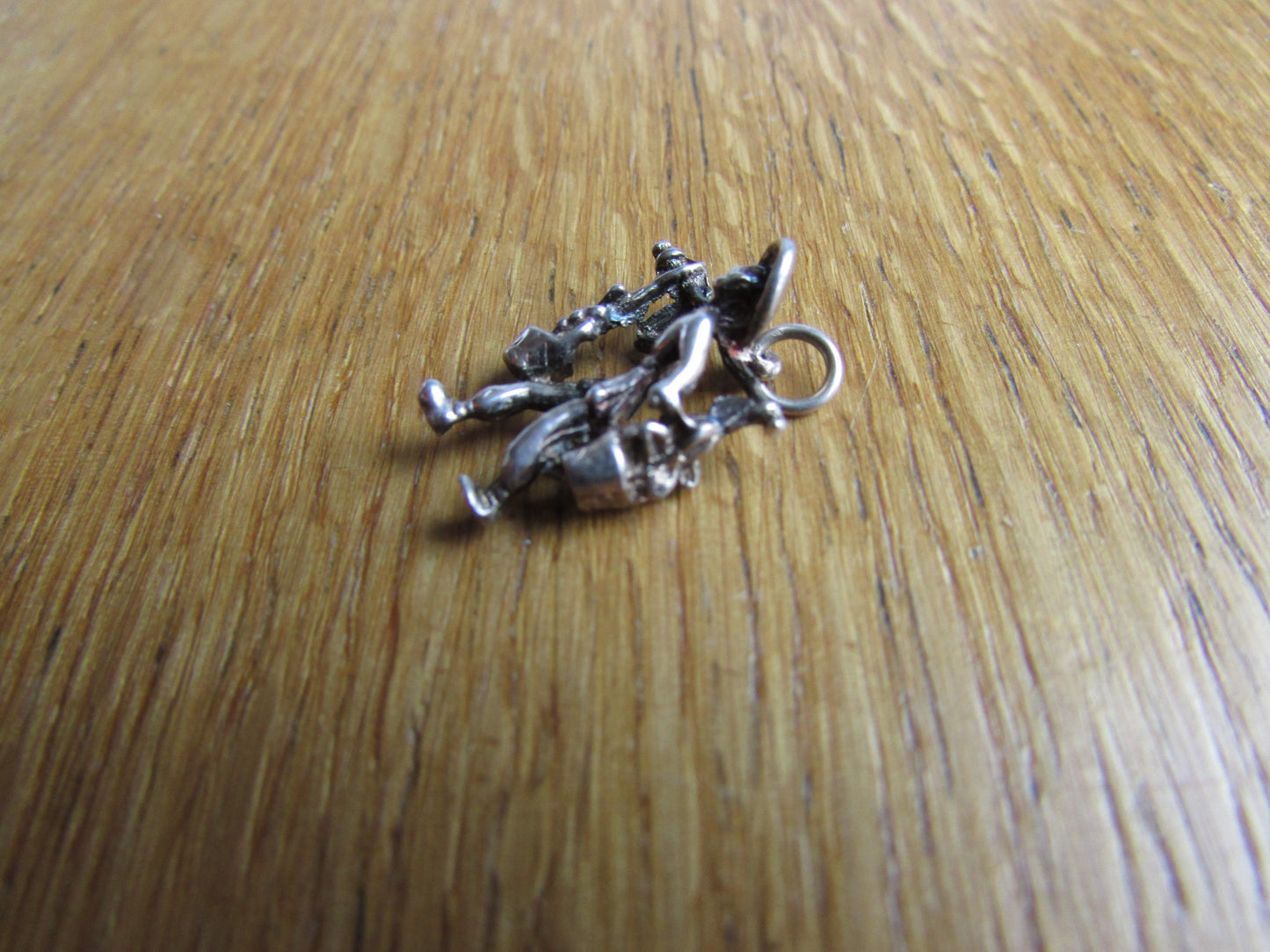 Vintage stering silver/silver-tone water carrier charm pendant