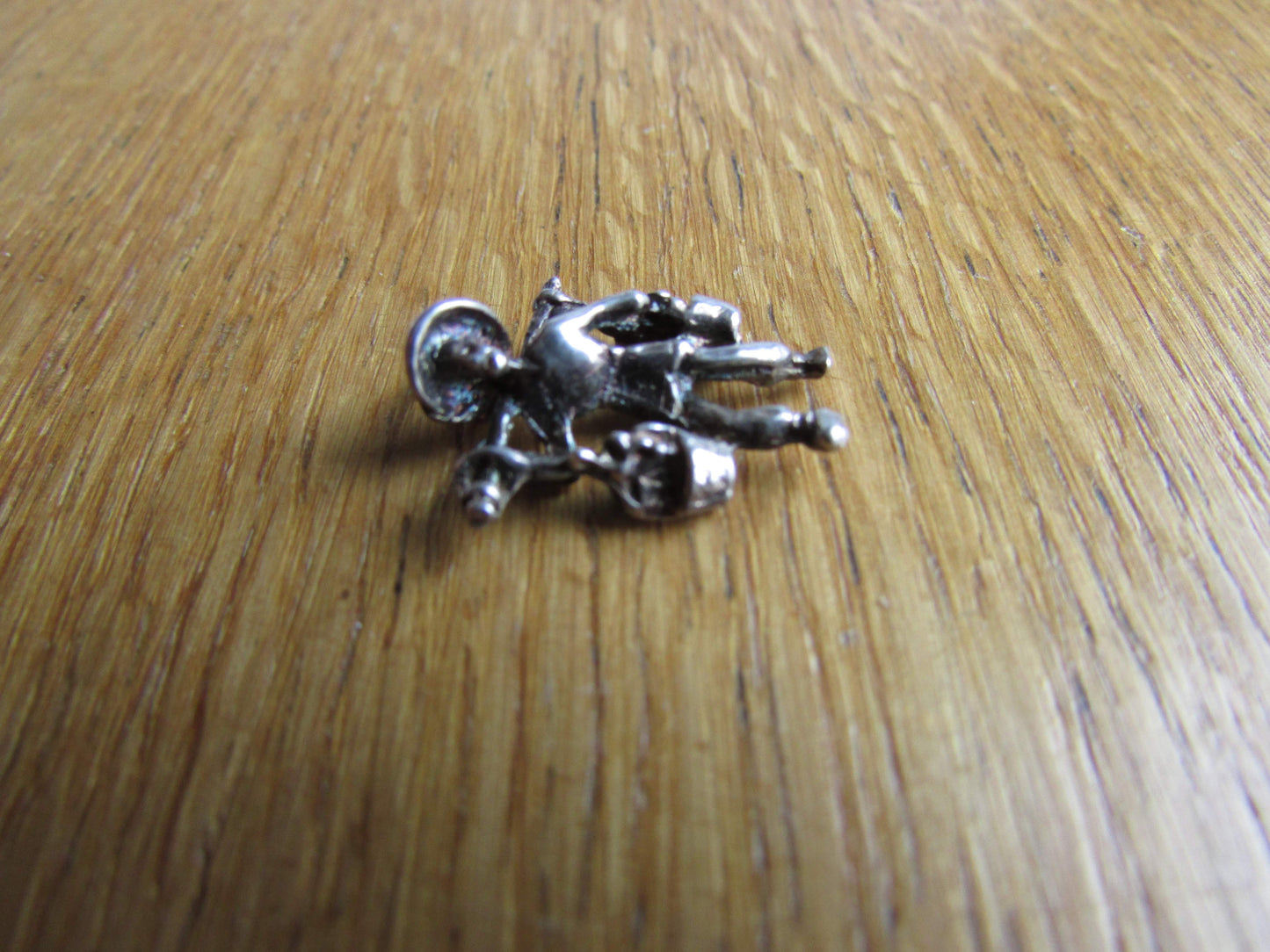 Vintage stering silver/silver-tone water carrier charm pendant