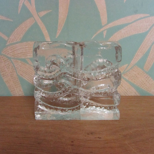 1970s Ingrid 'Solifleur Blockkristall Zweigvase' bud/stem vase