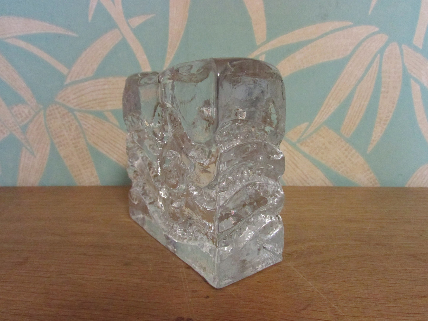 1970s Ingrid 'Solifleur Blockkristall Zweigvase' bud/stem vase