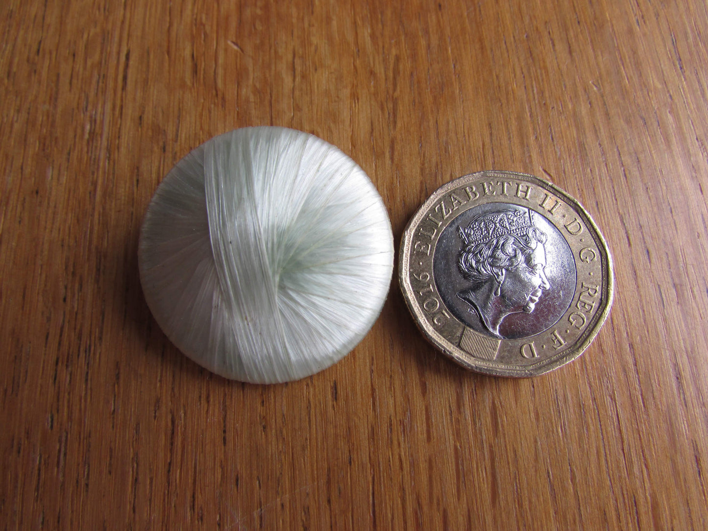 1960s woven satin-effect round button clip-on earrings