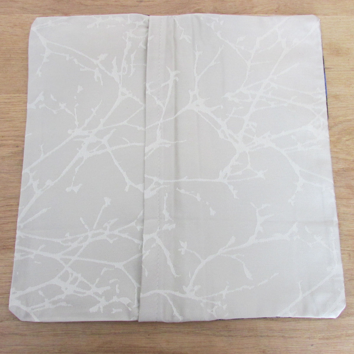 Handmade 1950s colourful organic abstract petal pattern cushion cover, 15" x 15"