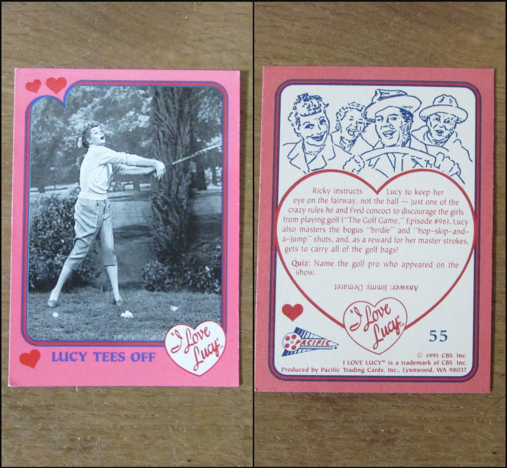 Selection of 1991 I Love Lucy trading cards (Nos.56-63, 72)