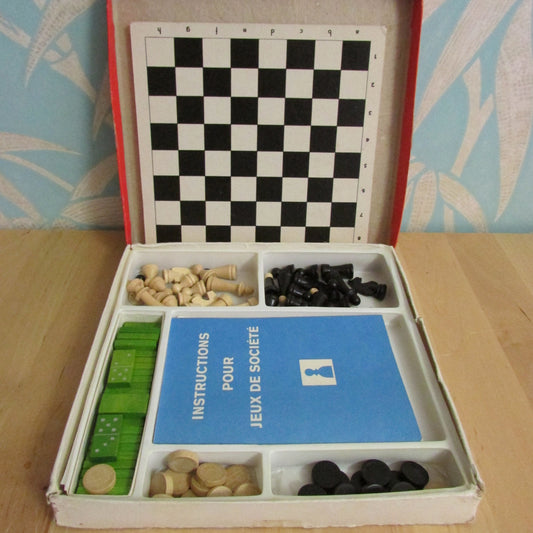 Vintage Czechoslovakian 'tofa' miniature compendium of social board games,