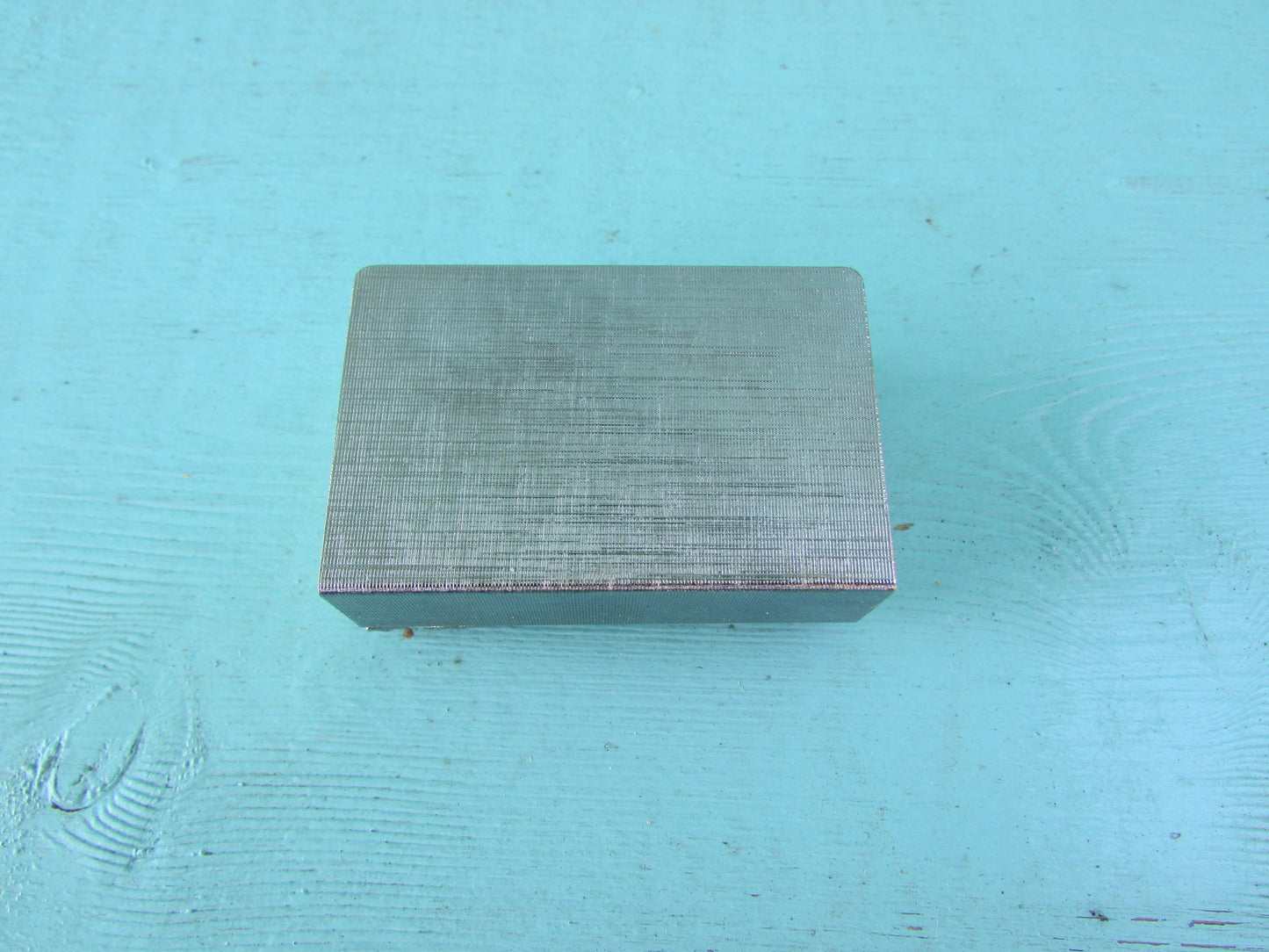 Vintage glass & silver-tone miniature ashtray, and matchbox holder