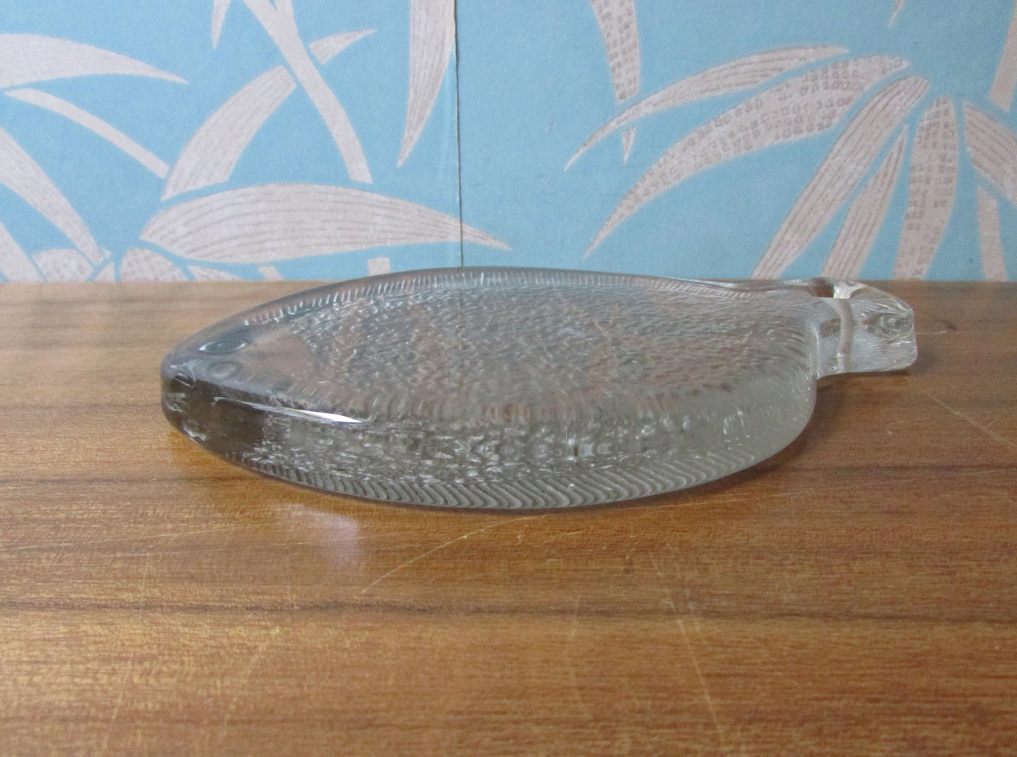 Mid-century Scandinavian art glass fish trivet