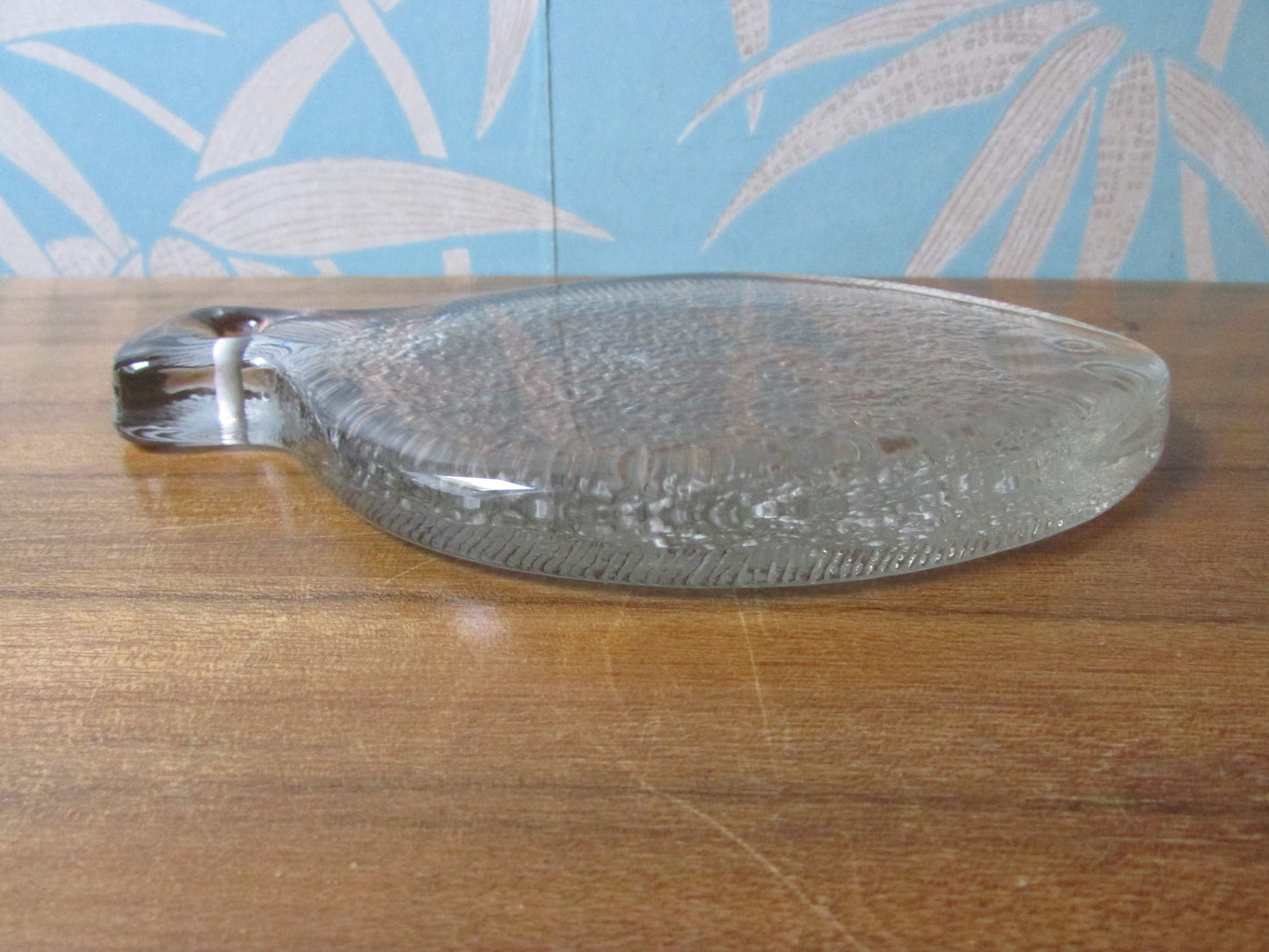 Mid-century Scandinavian art glass fish trivet