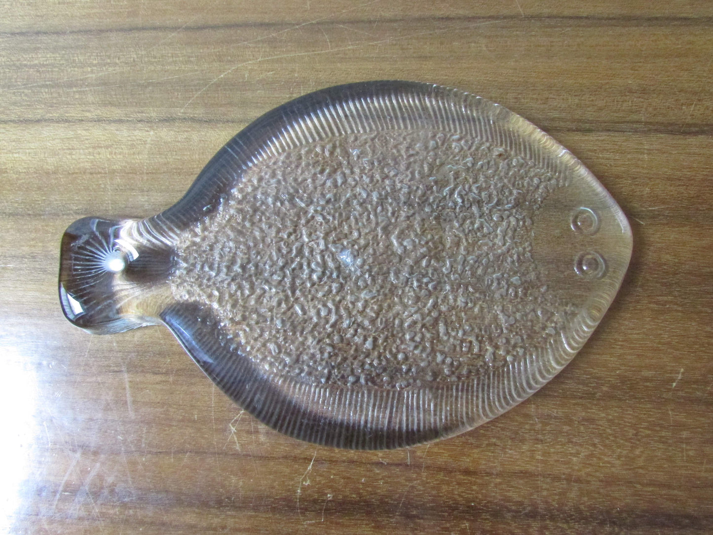 Mid-century Scandinavian art glass fish trivet