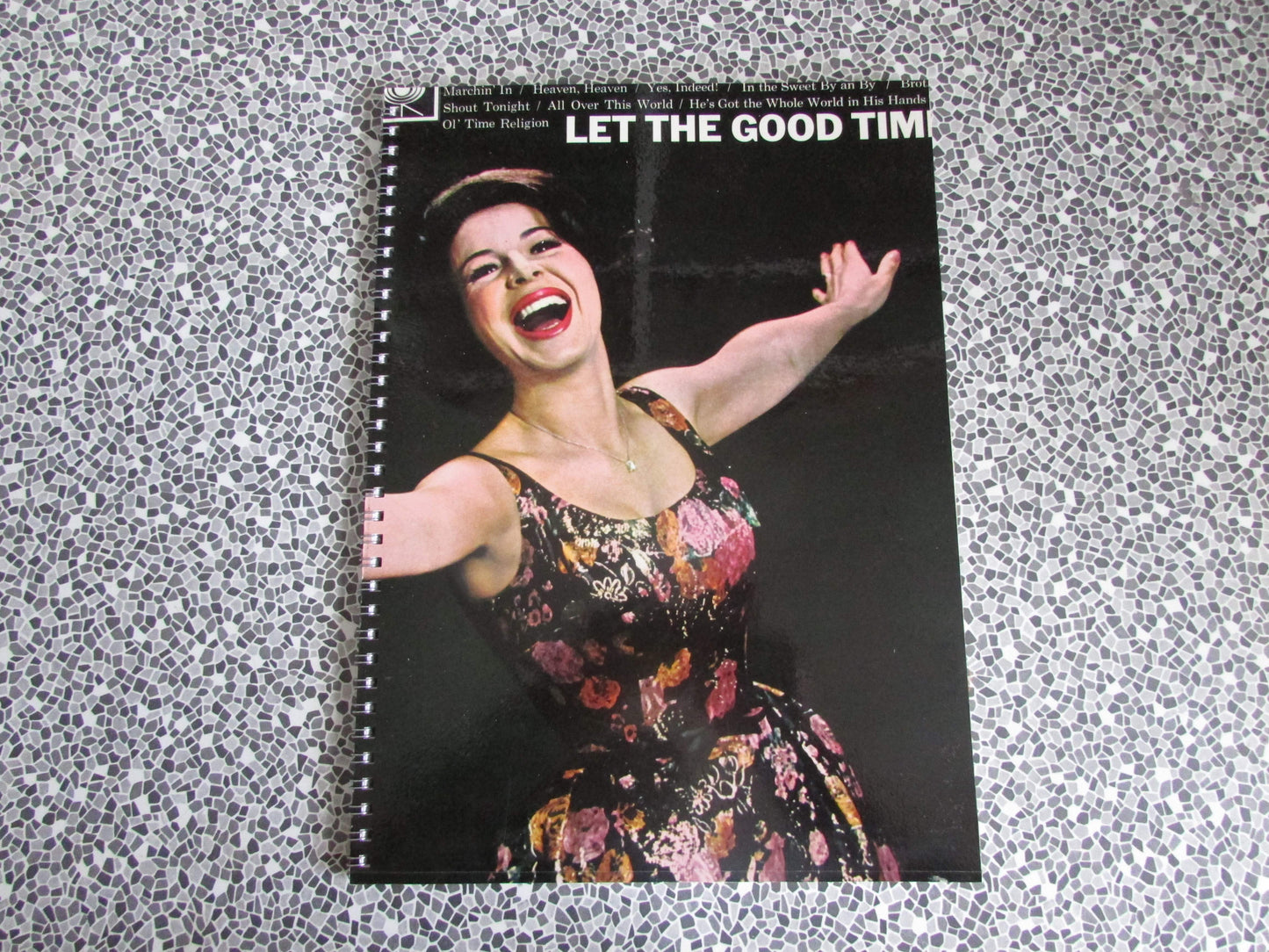 Home-made A4 wire bound sketchbook using 130gsm Cartridge Paper, Eydie Gorme