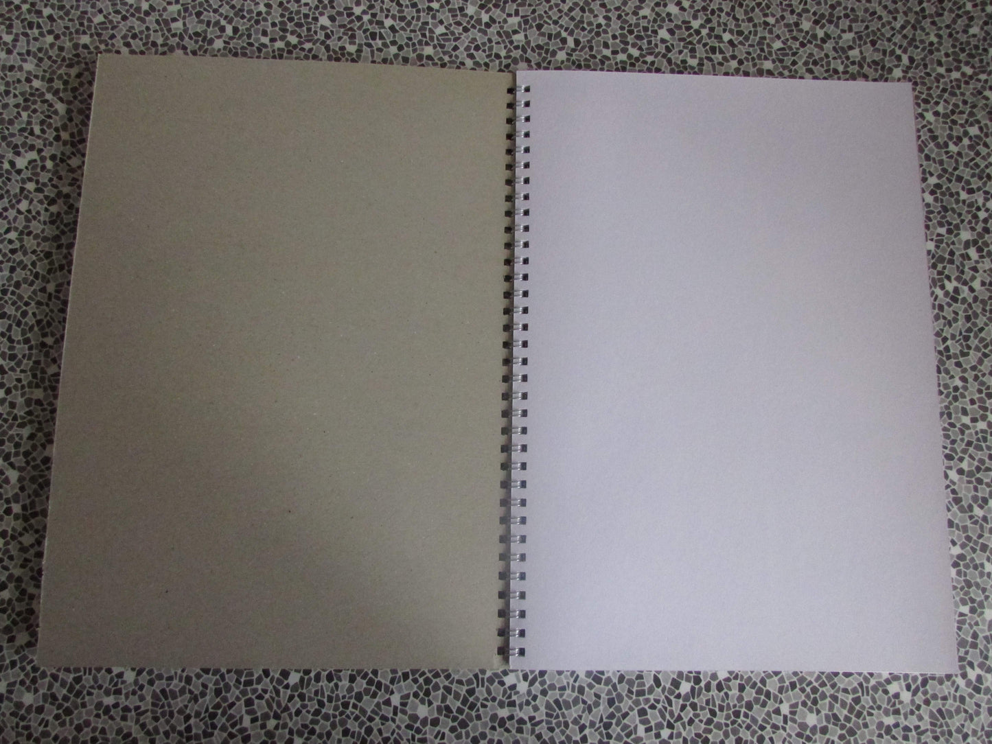 Home-made A4 wire bound sketchbook using 130gsm Cartridge Paper, Eydie Gorme