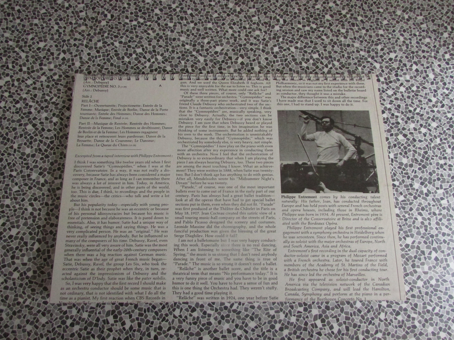 Home-made A4 wire bound sketchbook using 130gsm Cartridge Paper, Gymnopédies