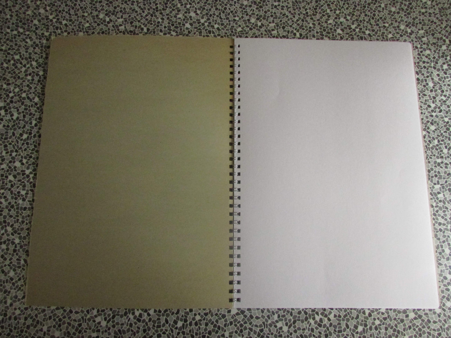 Home-made A4 wire bound sketchbook using 130gsm Cartridge Paper, Noel Coward