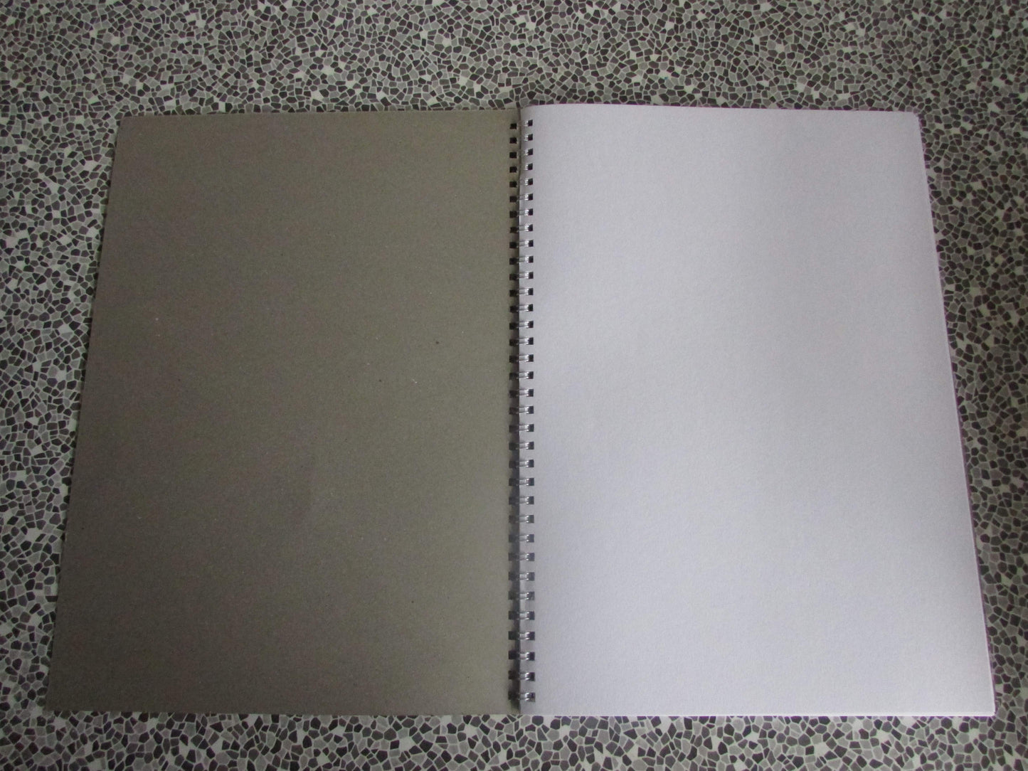 Home-made A4 wire bound sketchbook using 130gsm Cartridge Paper, Herb Alpert