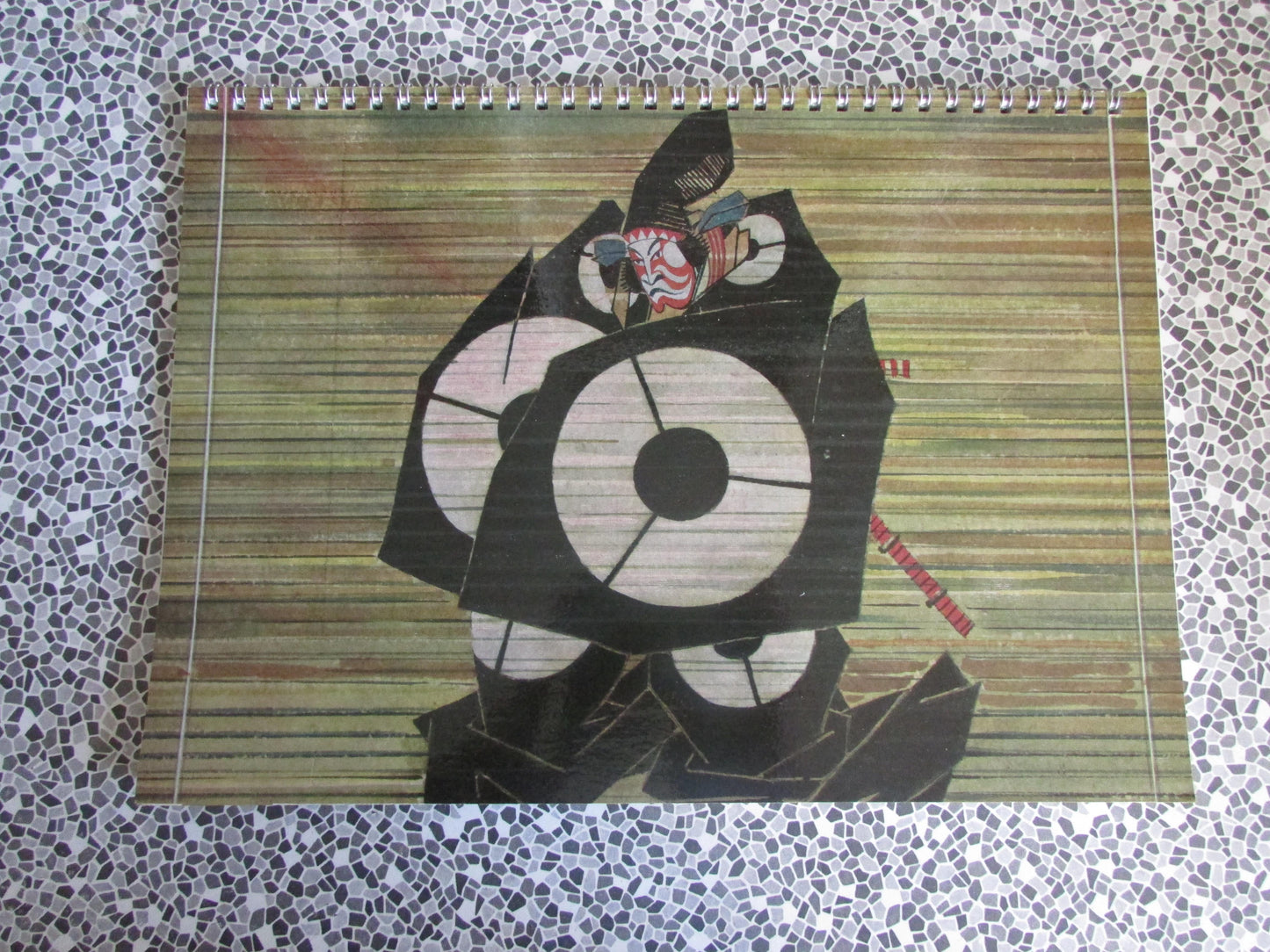 Home-made A4 wire bound sketchbook using 170gsm Acid Free Cartridge Paper, The Mikado