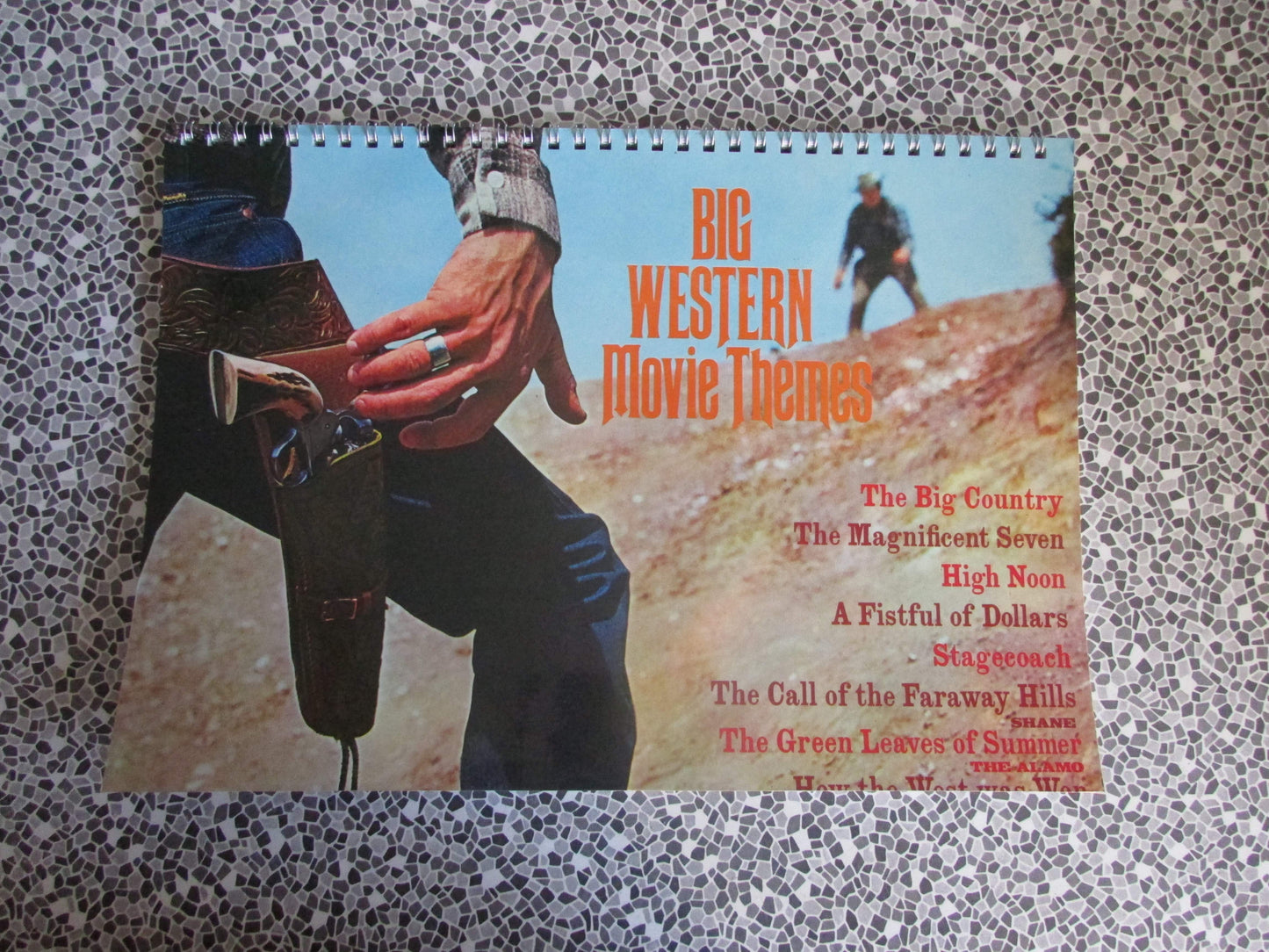 Home-made A4 wire bound sketchbook using 170gsm Acid Free Cartridge Paper, Big Western Movie Themes