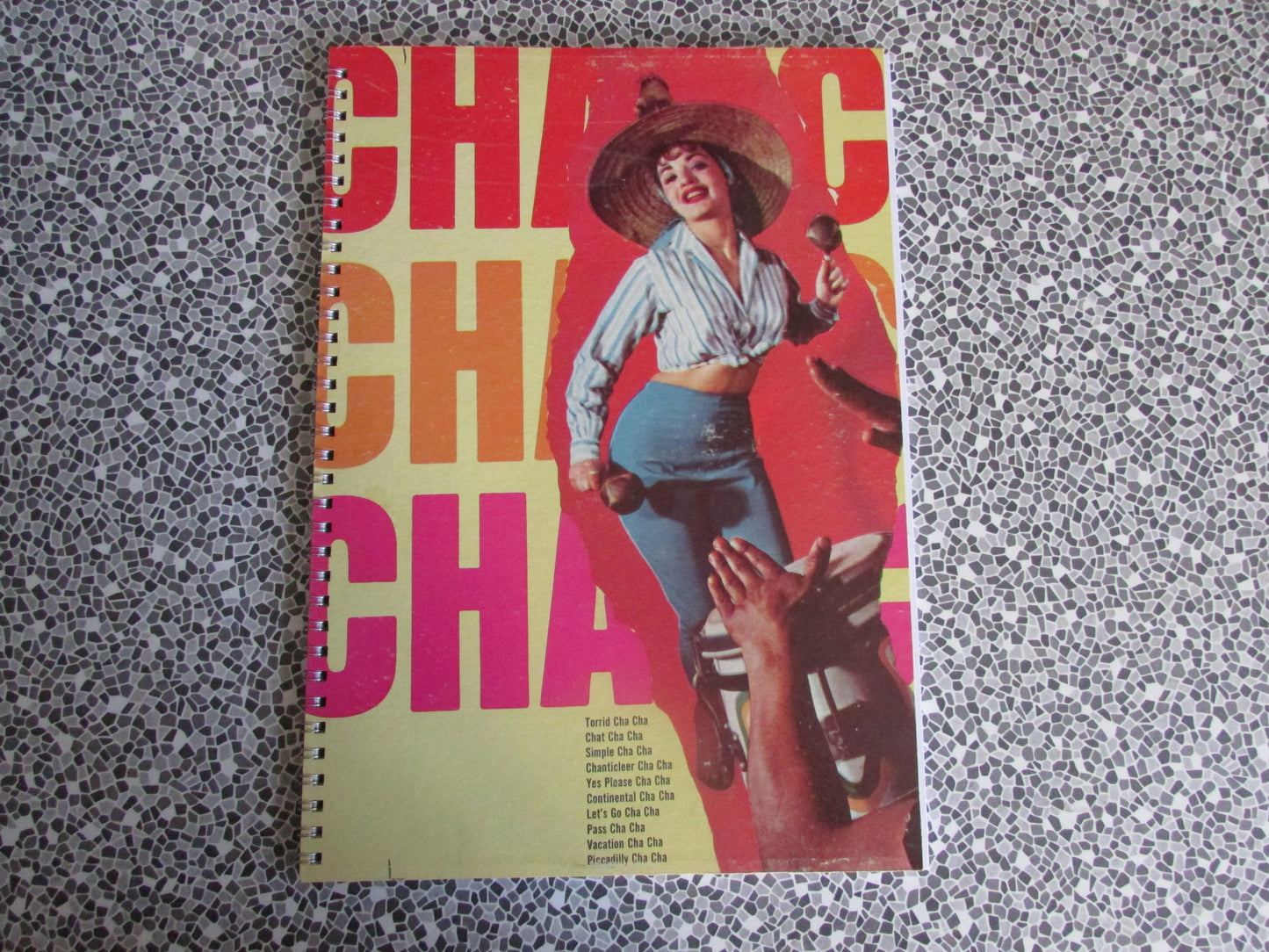 Home-made A4 wire bound sketchbook using 170gsm Acid Free Cartridge Paper, Cha Cha Cha