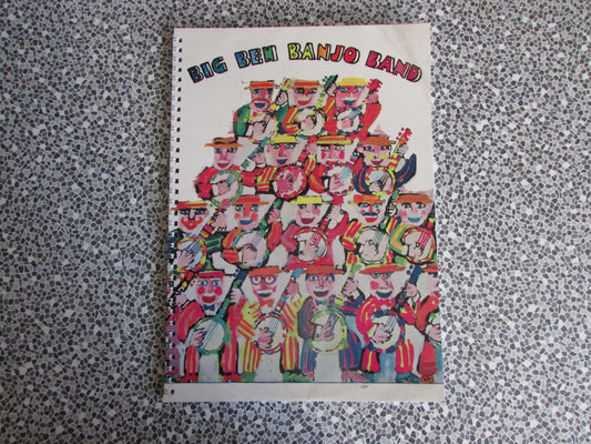 Home-made A4 wire bound sketchbook using 170gsm Acid Free Cartridge Paper, Big Ben Banjo Band