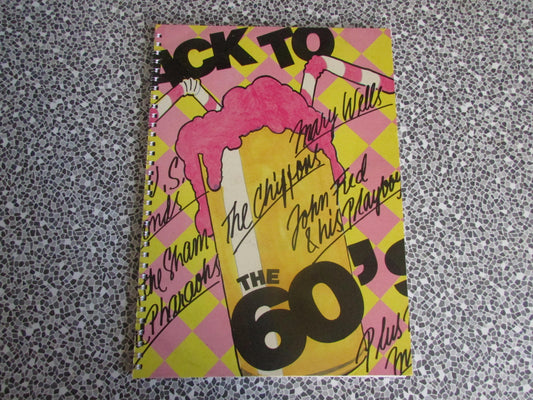 Home-made A4 wire bound sketchbook using 130gsm Cartridge Paper, Back to The 60's