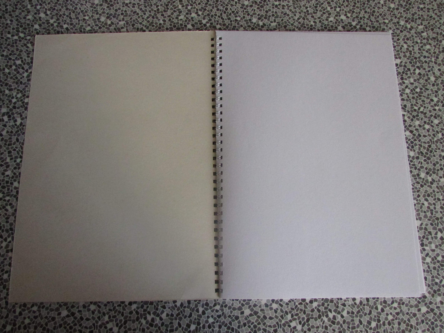 Home-made A4 wire bound sketchbook using 130gsm Cartridge Paper, Back to The 60's