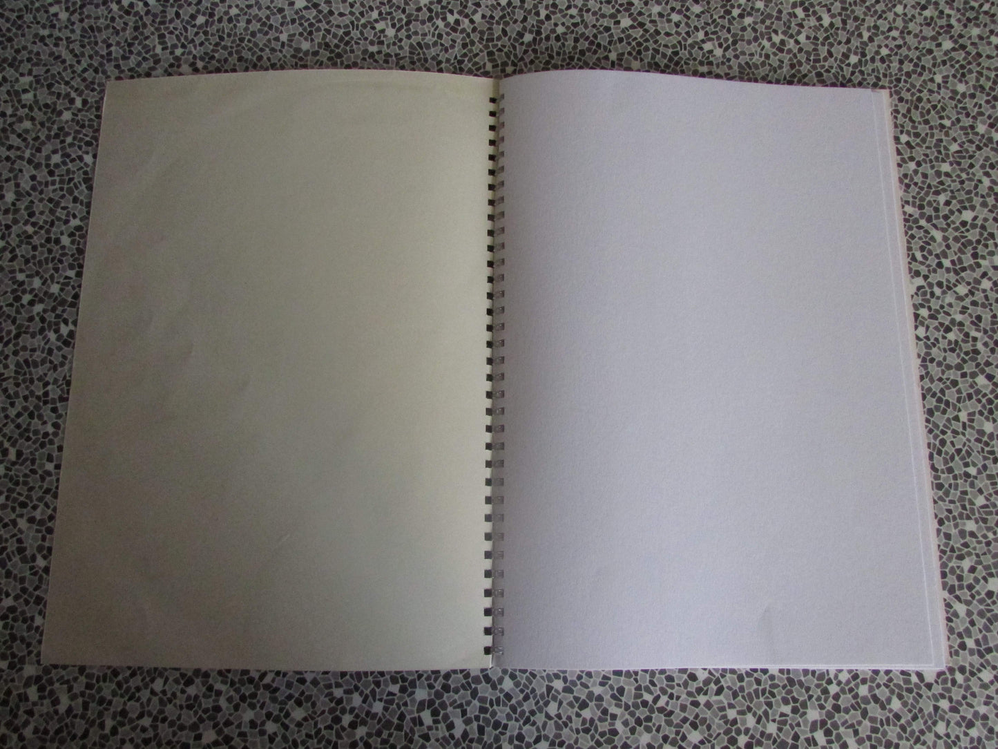 Home-made A4 wire bound sketchbook using 130gsm Cartridge Paper, Bolero
