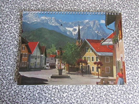 Home-made A4 wire bound sketchbook using 170gsm Acid Free Cartridge Paper, Holiday in The Alps