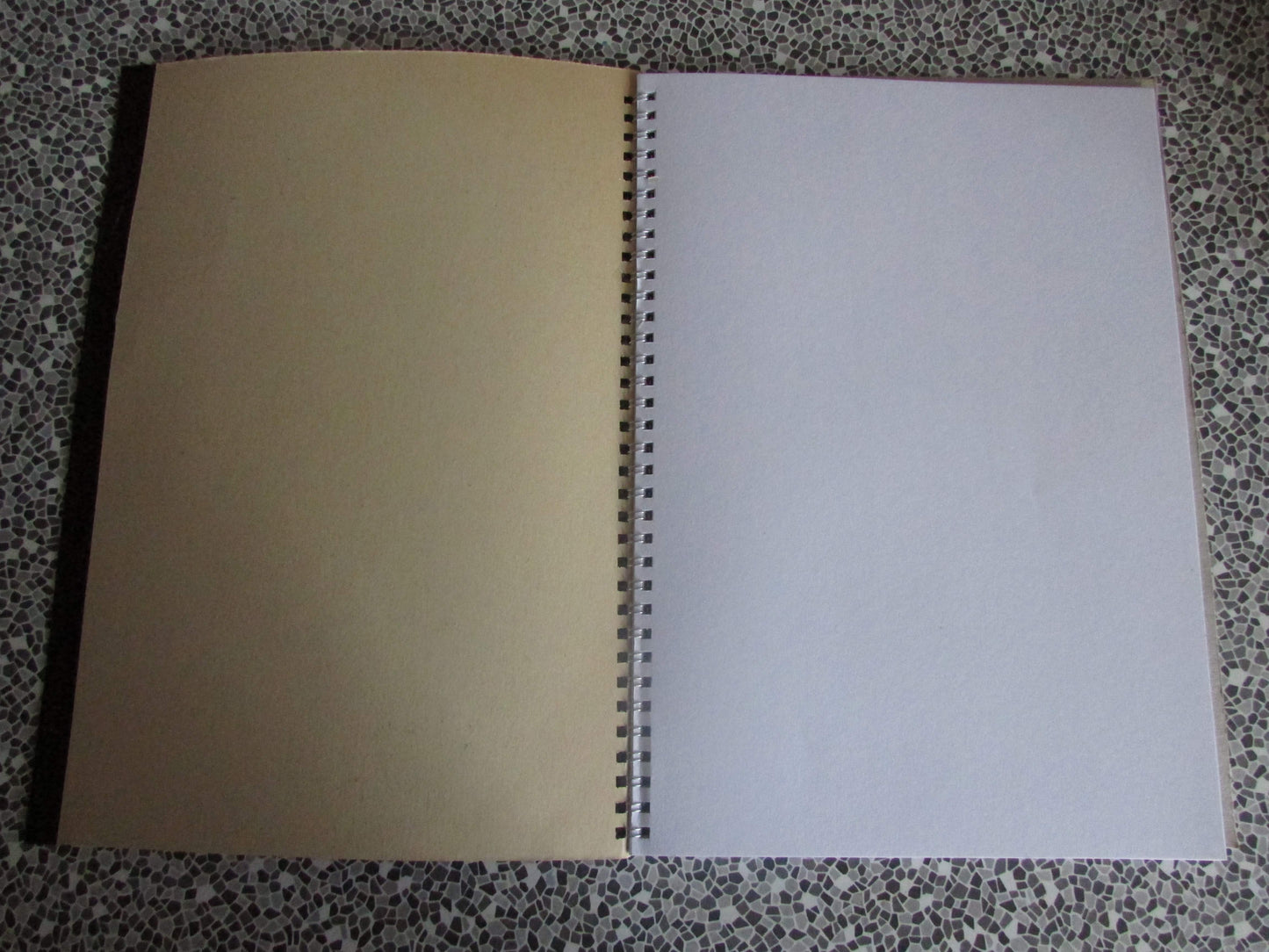 Home-made A4 wire bound sketchbook using 130gsm Cartridge Paper, Marty Robbins