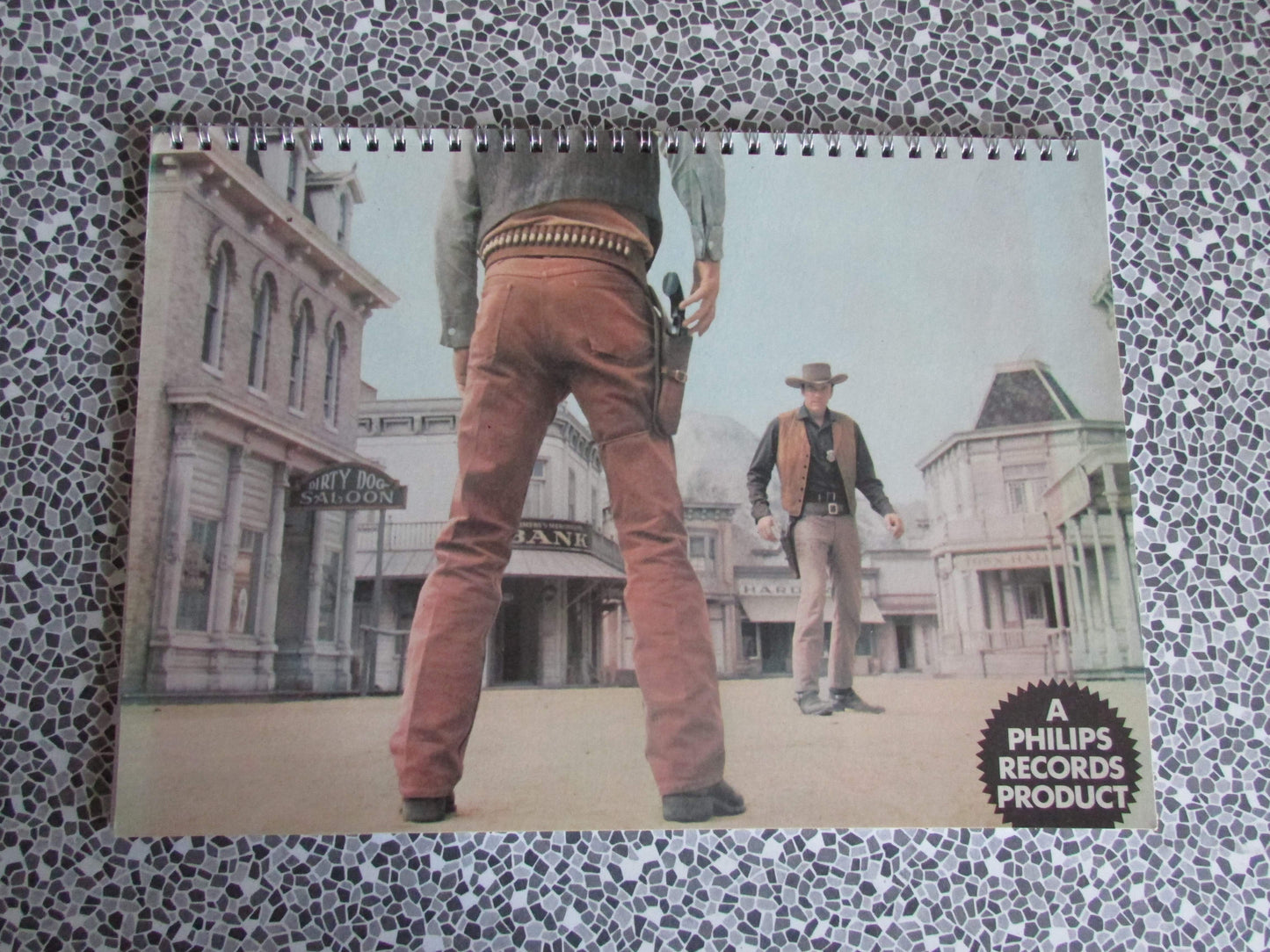 Home-made A4 wire bound sketchbook using 170gsm Acid Free Cartridge Paper, TV Western Themes