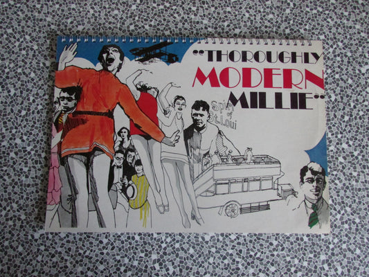 Home-made A4 wire bound sketchbook using 130gsm Cartridge Paper, Thoroughly Modern Millie