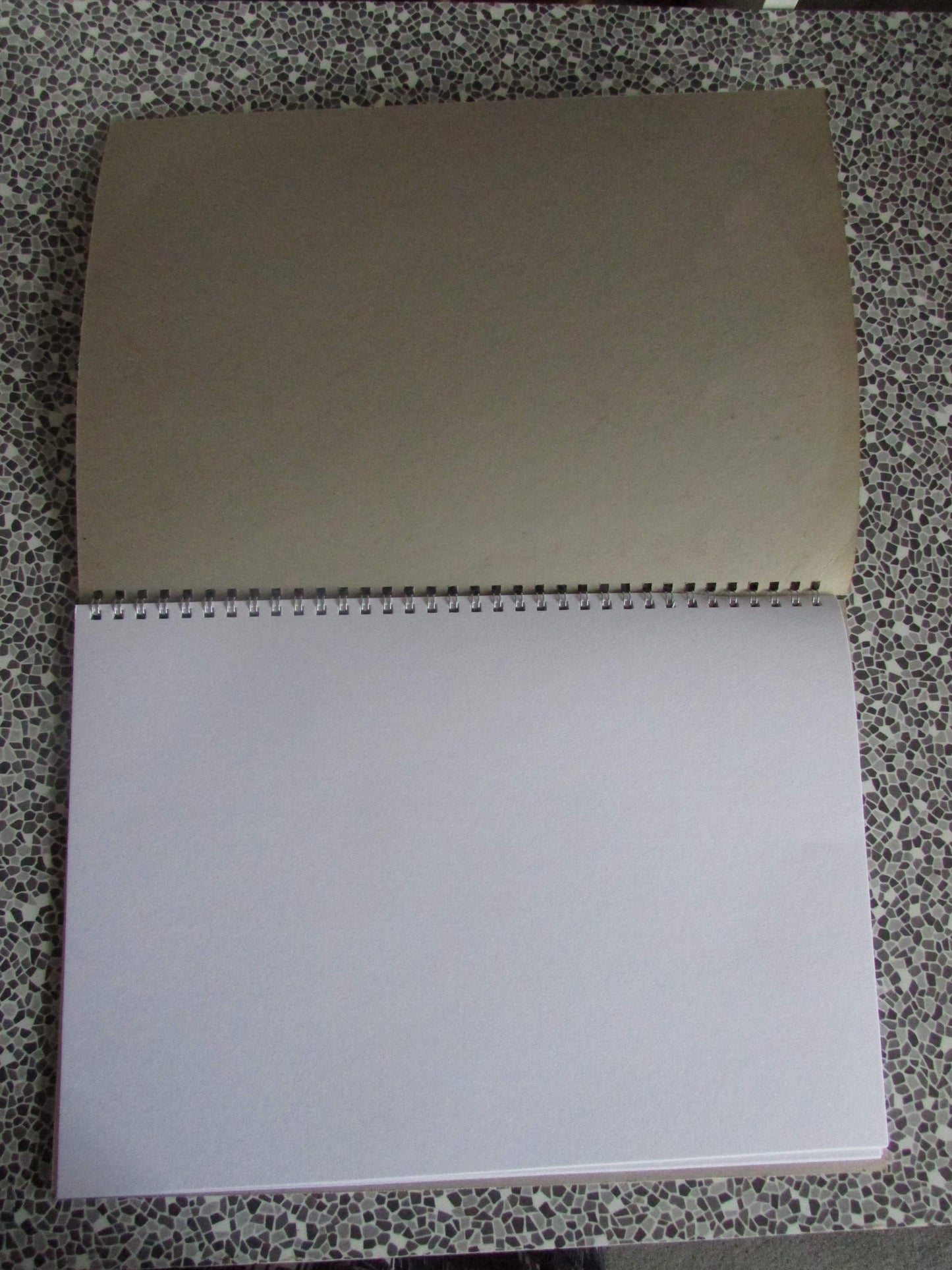 Home-made A4 wire bound sketchbook using 130gsm Cartridge Paper, Thoroughly Modern Millie