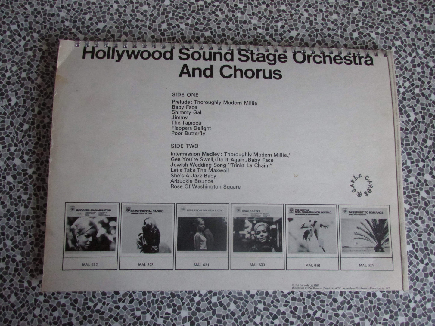 Home-made A4 wire bound sketchbook using 130gsm Cartridge Paper, Thoroughly Modern Millie