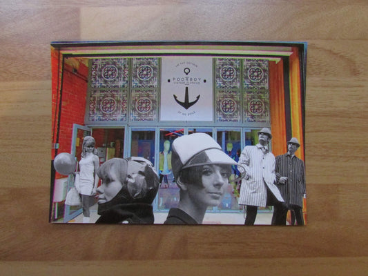 Home-made A Hull New Perspective digital collage postcard: "Poorboy Boutique"