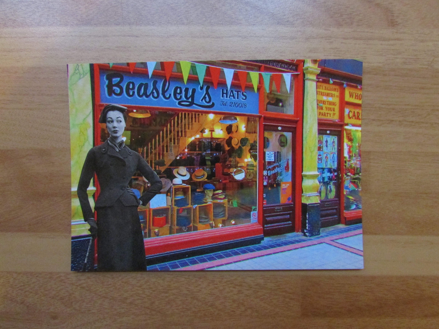 Home-made A Hull New Perspective digital collage postcard: "Beasley's"